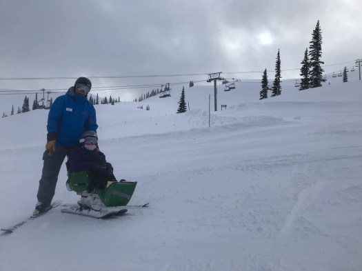 WASP Instructor Gil with Kate Swain at Whistler PHOTO CREDIT: Sam Colby